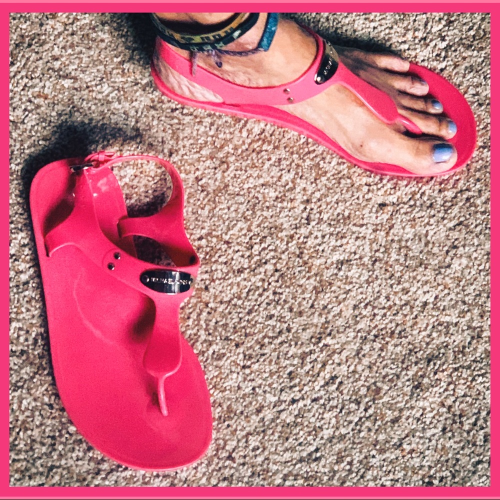 🍉 MK Watermelon Jelly Sandals